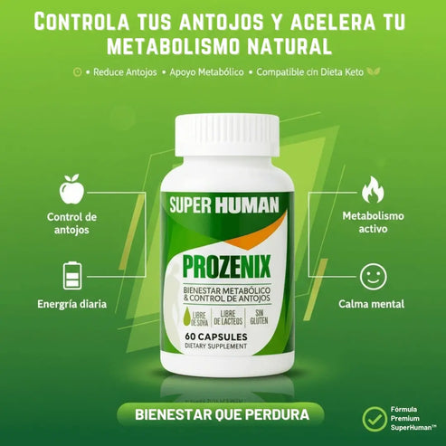 Prozenix Pro Lipozem Capsules – Cápsulas Metabólicas para Control de Antojos y Bienestar Metabólico (60 Cápsulas)